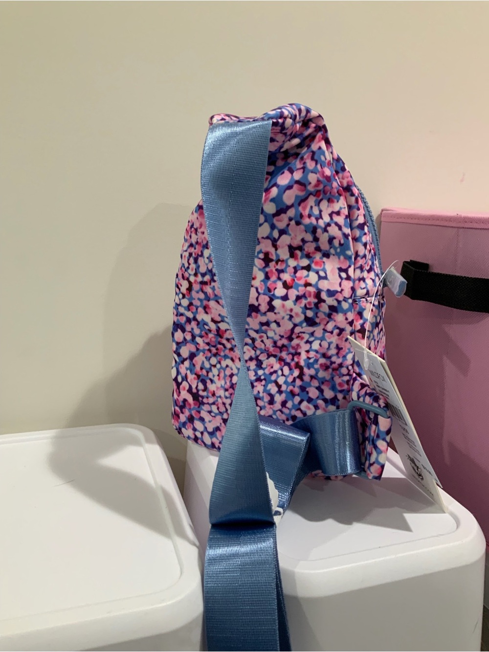 Wildfox Pink & Blue Confetti Sling Backpack - Picture 4 of 4